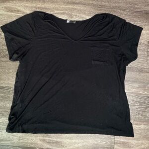 Women black v neck
